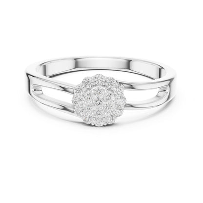 Women's Round Lab Grown Diamond Halo Ring