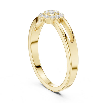 Women's Round Lab Grown Diamond Halo Ring