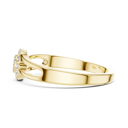 Women's Round Lab Grown Diamond Halo Ring