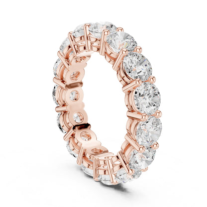 Round Lab Grown Diamond Pave Engagement Ring