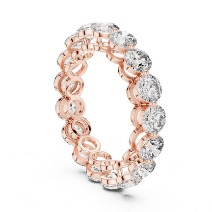 Round Lab Grown Diamond Pave Engagement Ring
