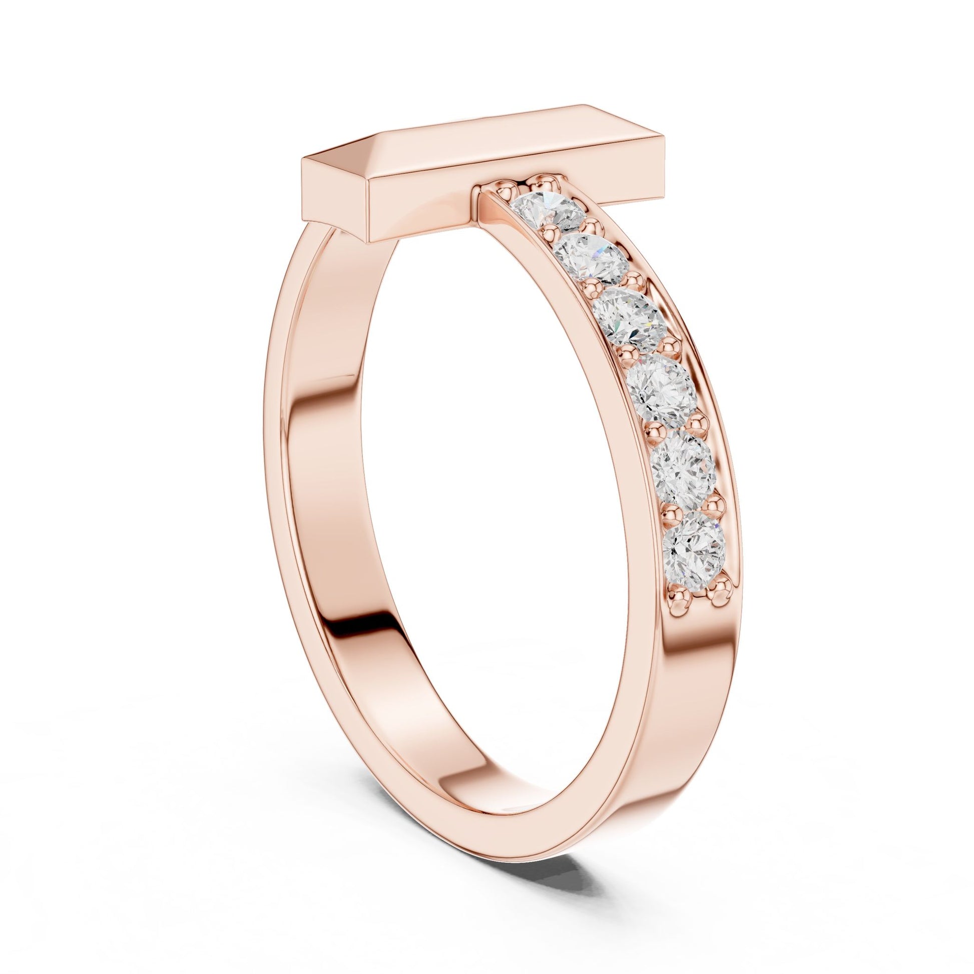 Men's Round Lab Grown Diamond Pave Ring