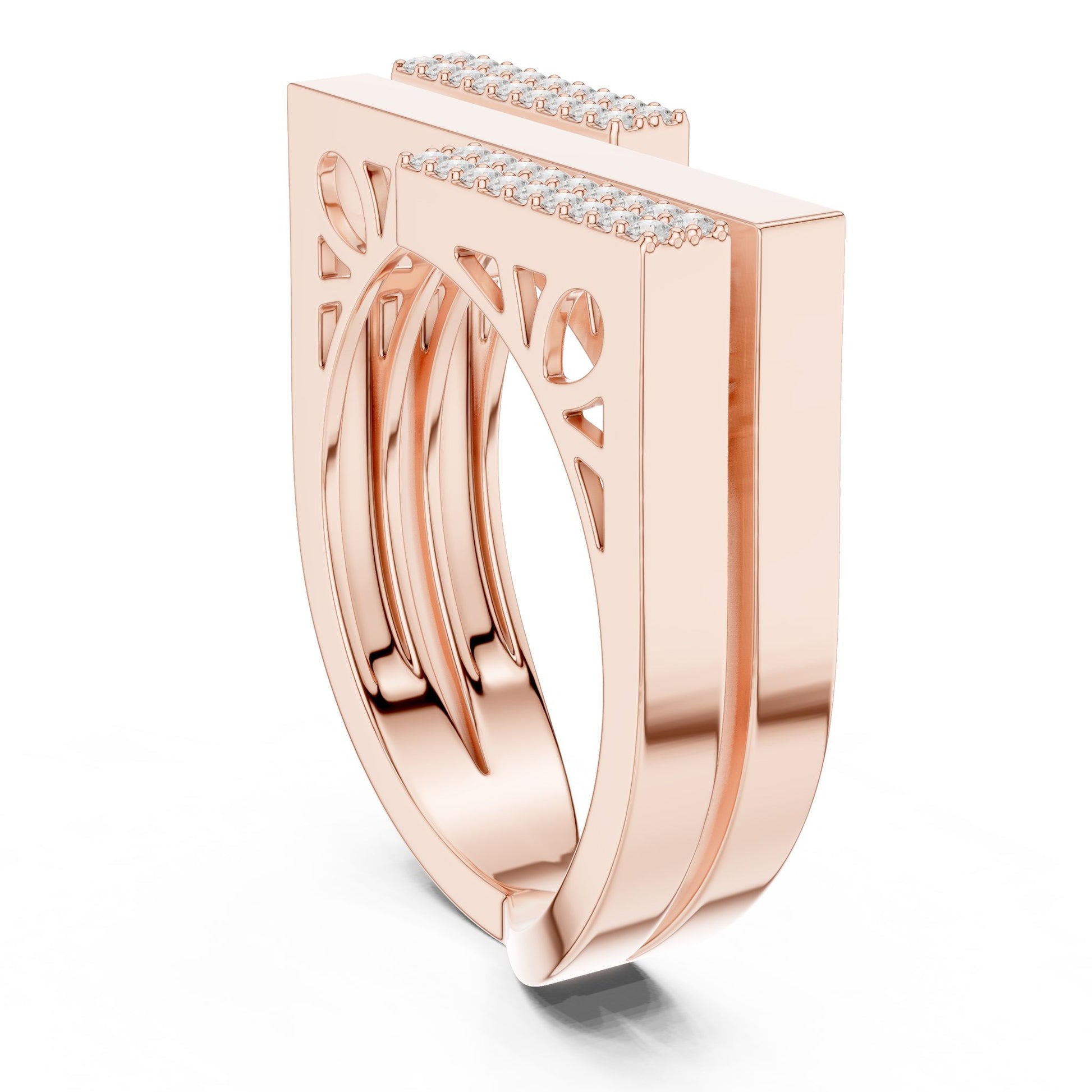 Women's Round Lab Grown Diamond Pave Ring