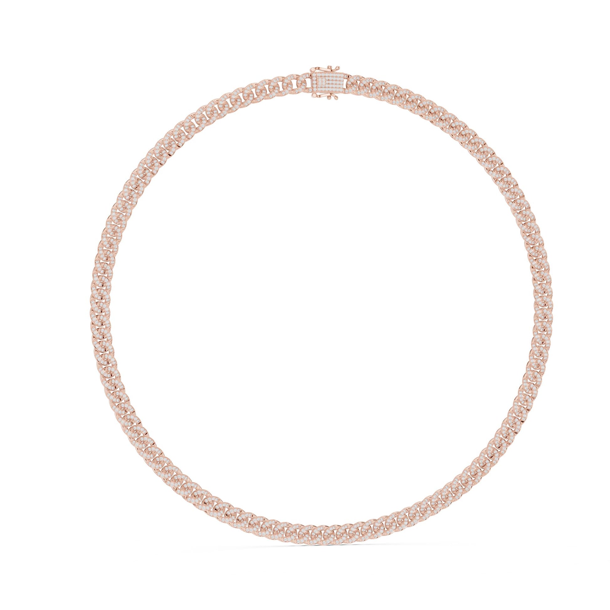 Round Lab Grown Diamond Pave Pendant