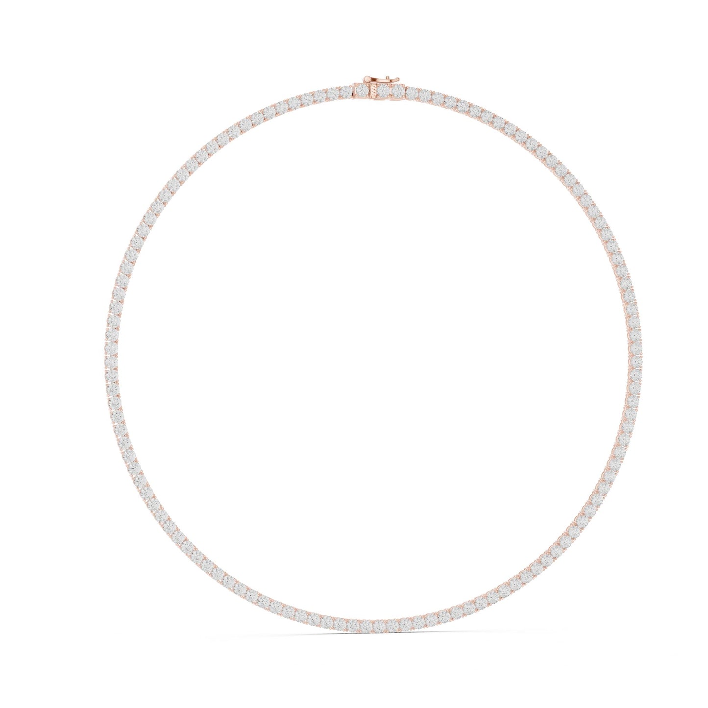 Round Lab Grown Diamond Pave Pendant