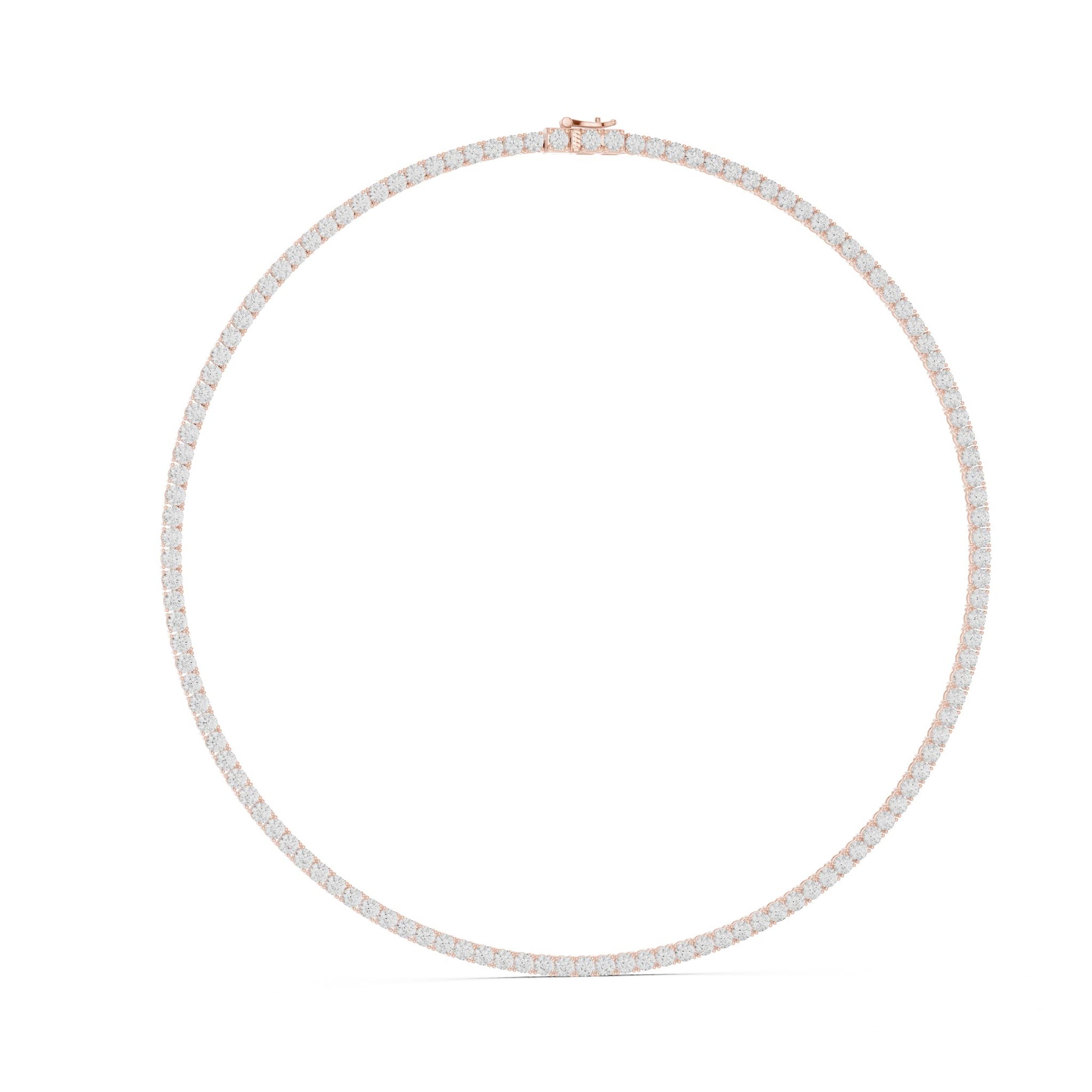 Round Lab Grown Diamond Pave Pendant