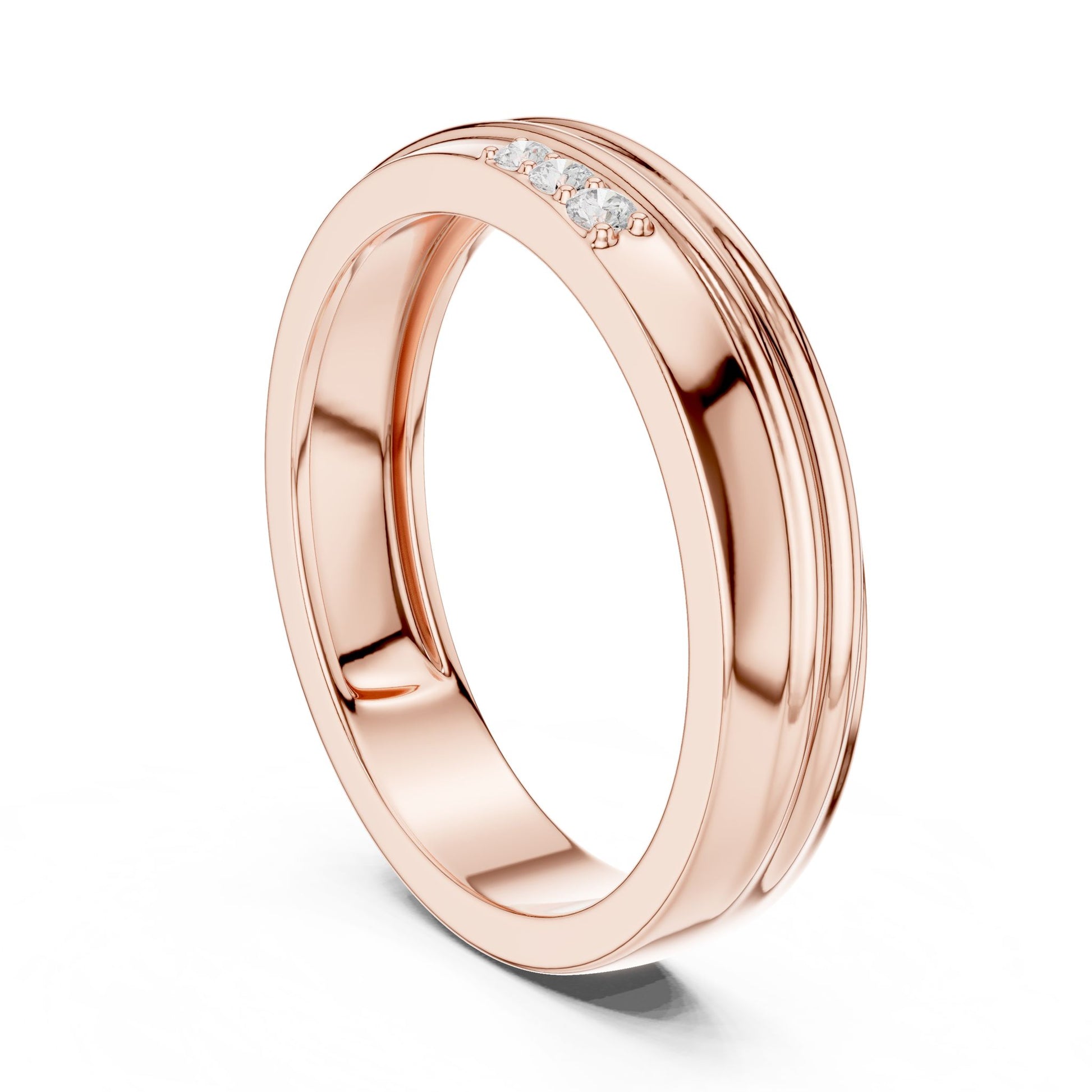 Men's Round Lab Grown Diamond Pave Ring