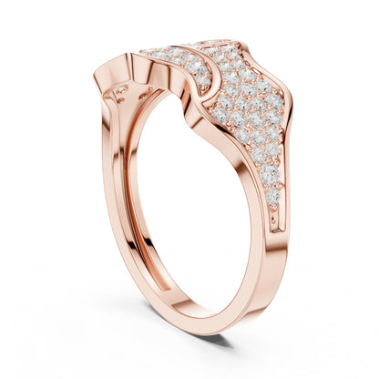 Men's Round Lab Grown Diamond Pave Ring