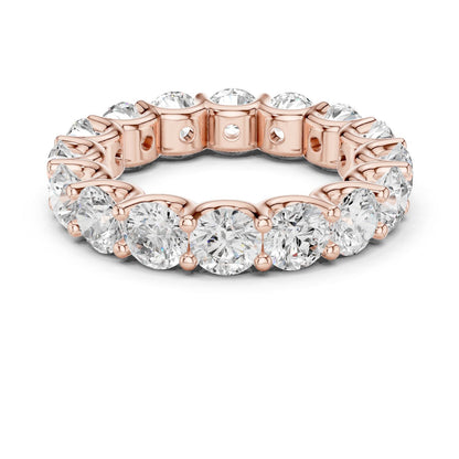 Round Lab Grown Diamond Pave Engagement Ring