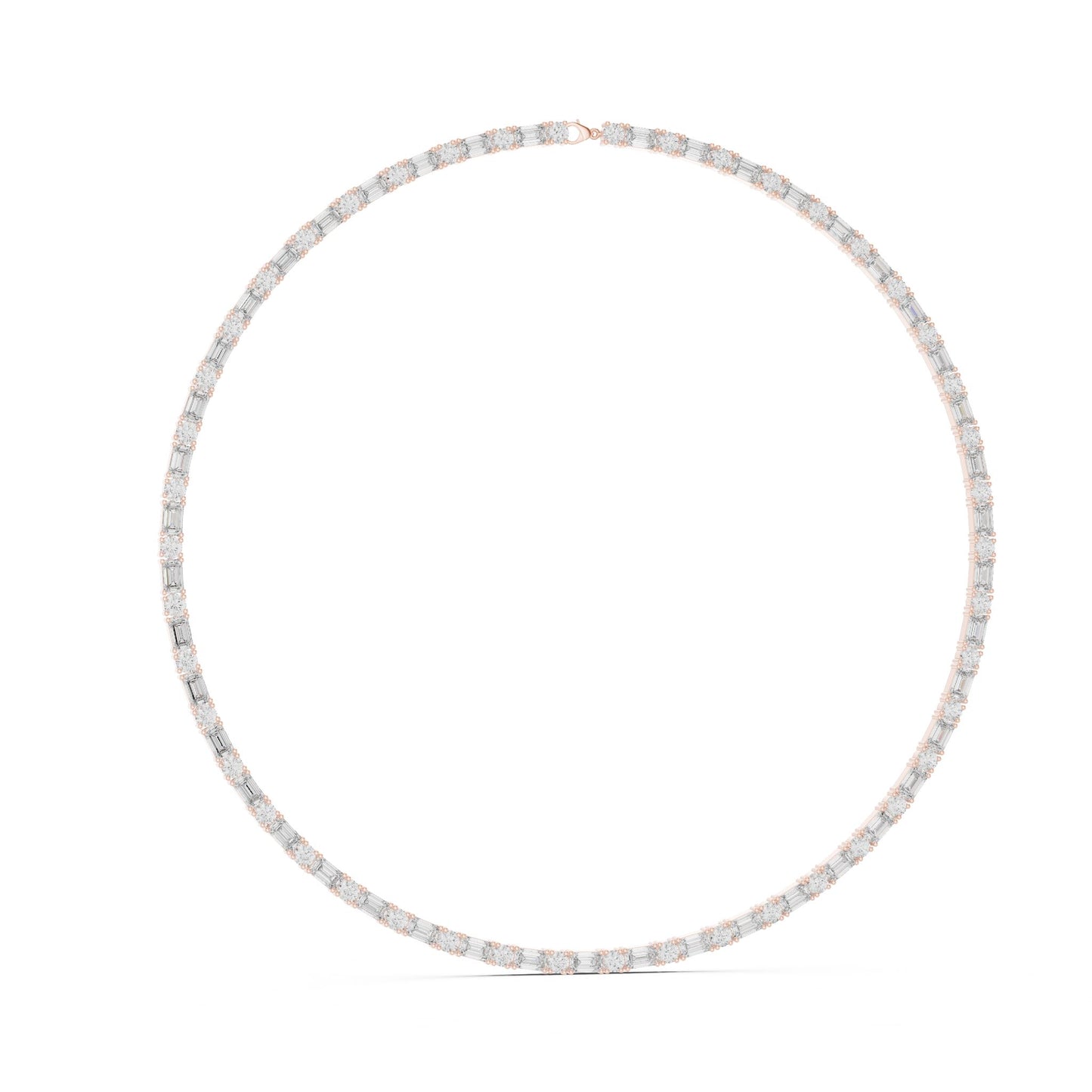 Round Lab Grown Diamond Pave Pendant