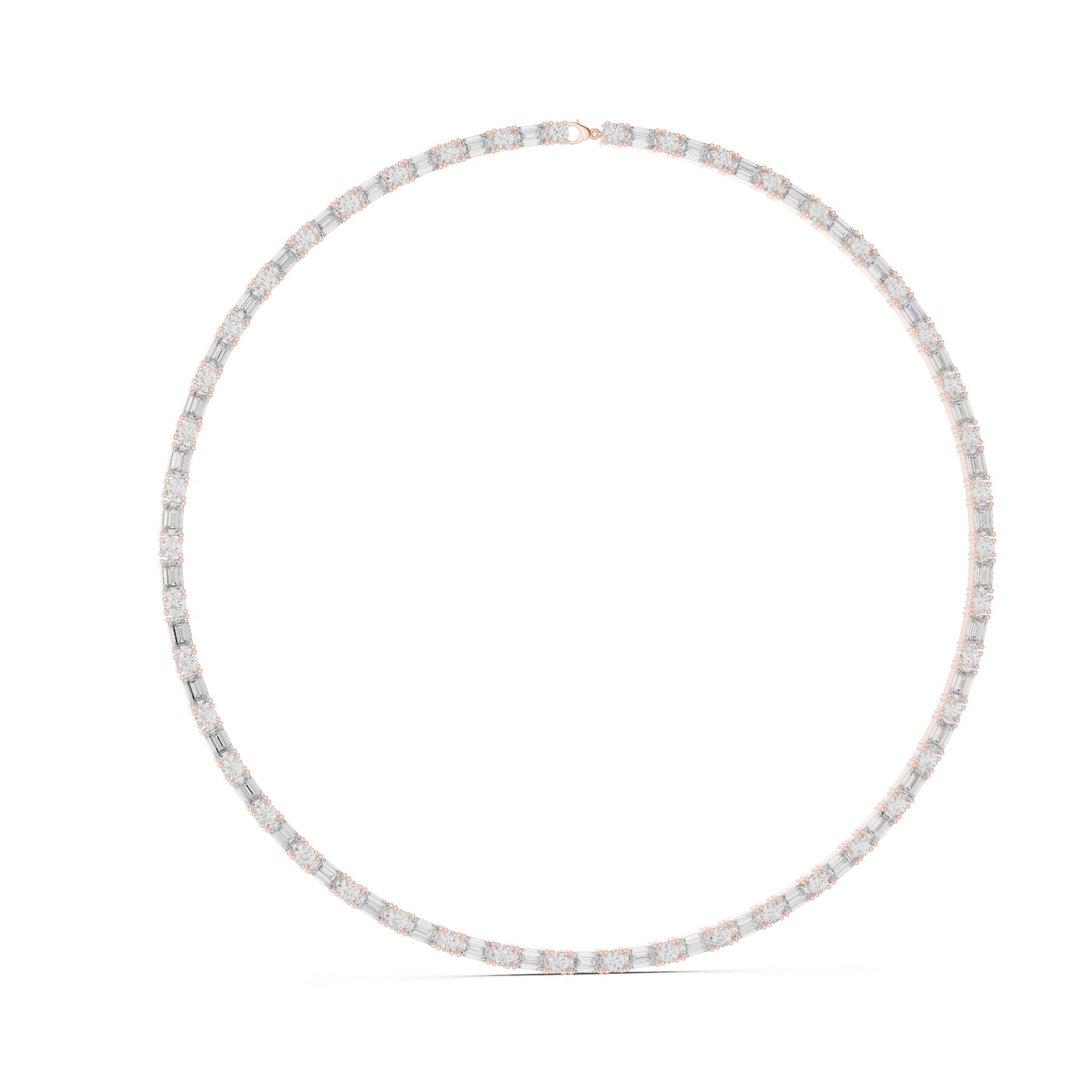 Round Lab Grown Diamond Pave Pendant