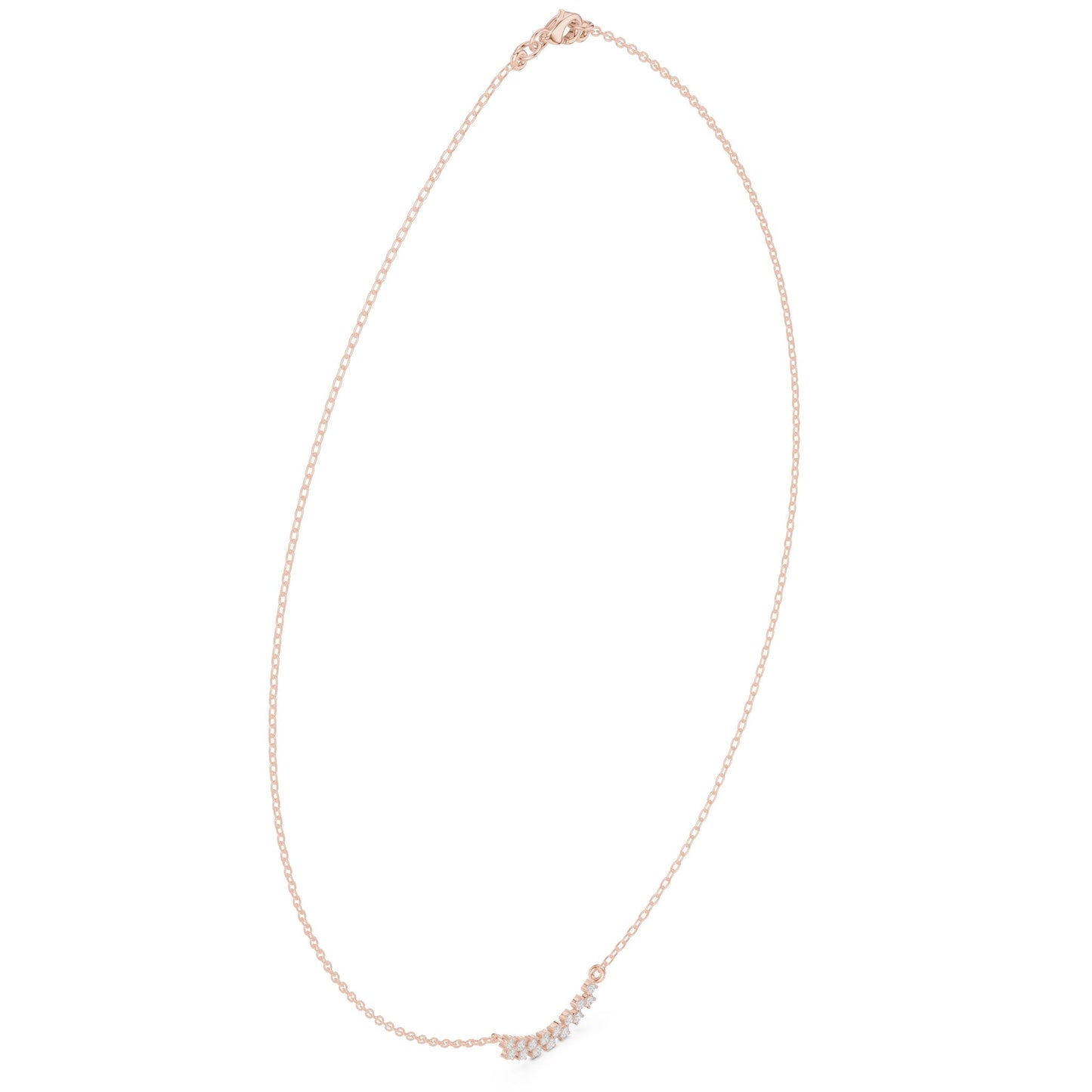 Round Lab Grown Diamond Pave Pendant