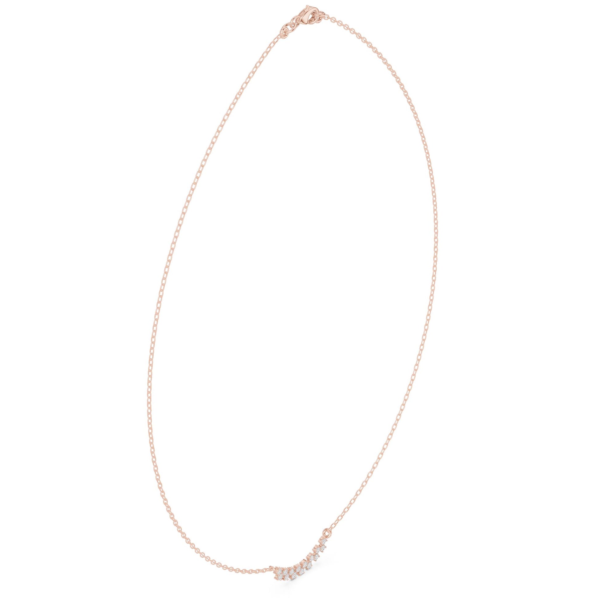 Round Lab Grown Diamond Pave Pendant