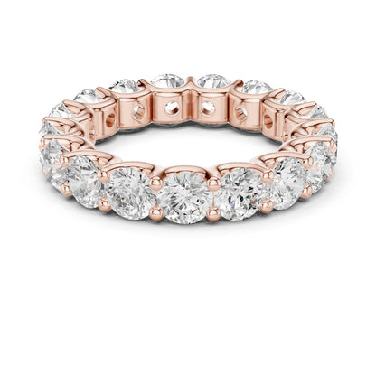 Round Lab Grown Diamond Pave Engagement Ring