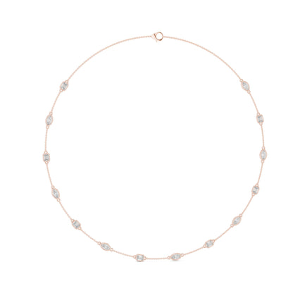 Round Lab Grown Diamond Pave Pendant
