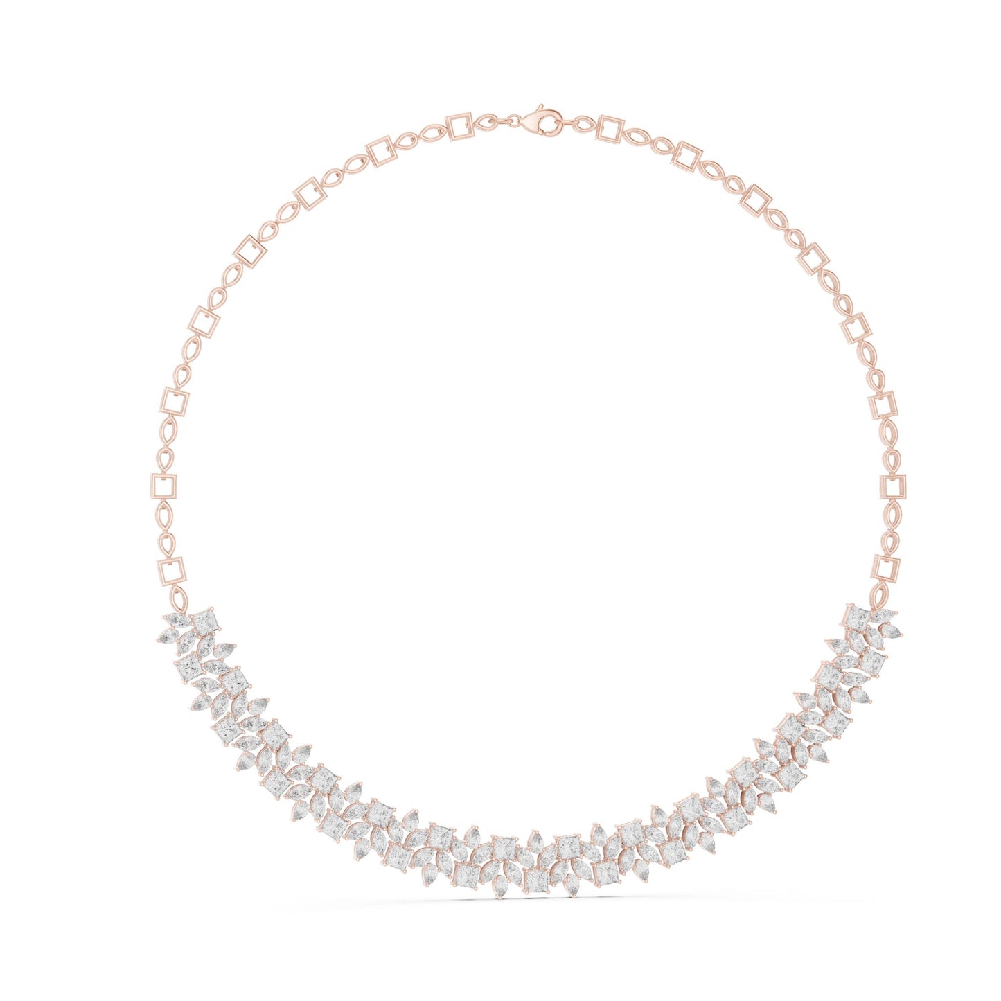 Round Lab Grown Diamond Pave Pendant
