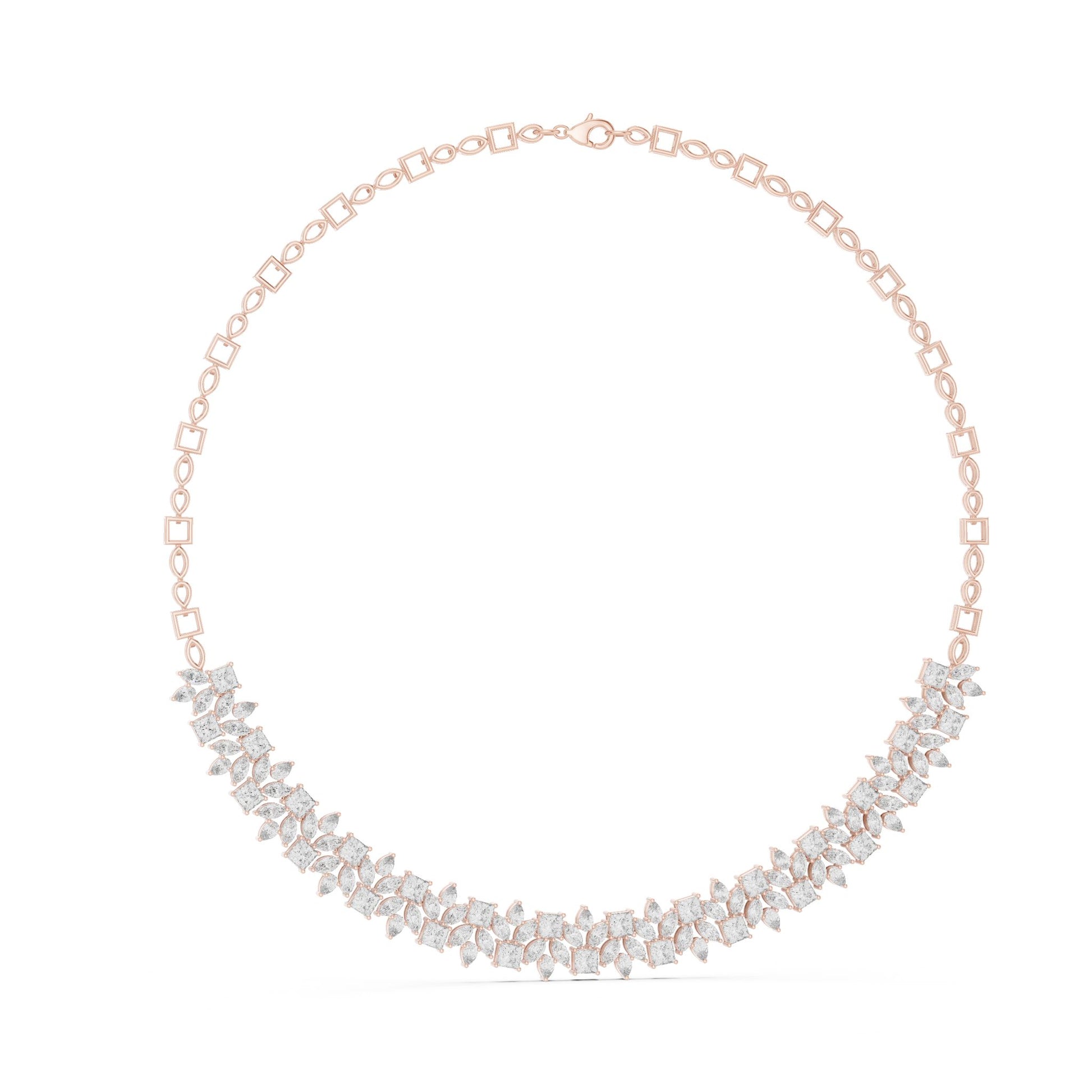 Round Lab Grown Diamond Pave Pendant
