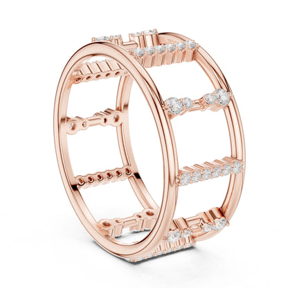 Women's Round Lab Grown Diamond Pave Ring