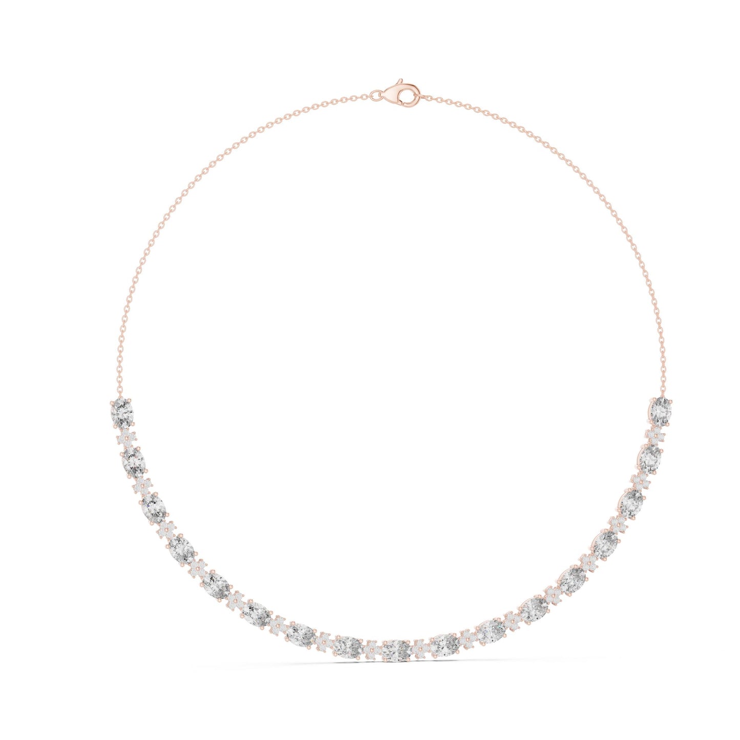 Round Lab Grown Diamond Pave Pendant