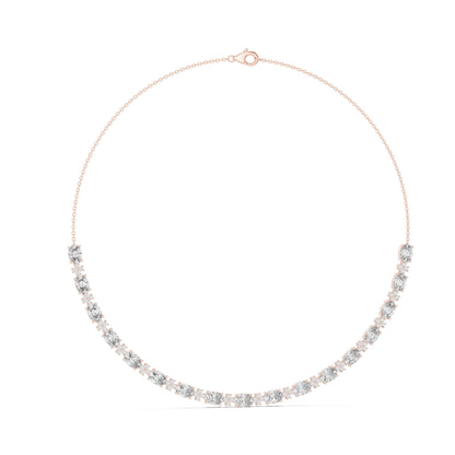 Round Lab Grown Diamond Pave Pendant