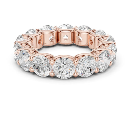 Round Lab Grown Diamond Pave Engagement Ring