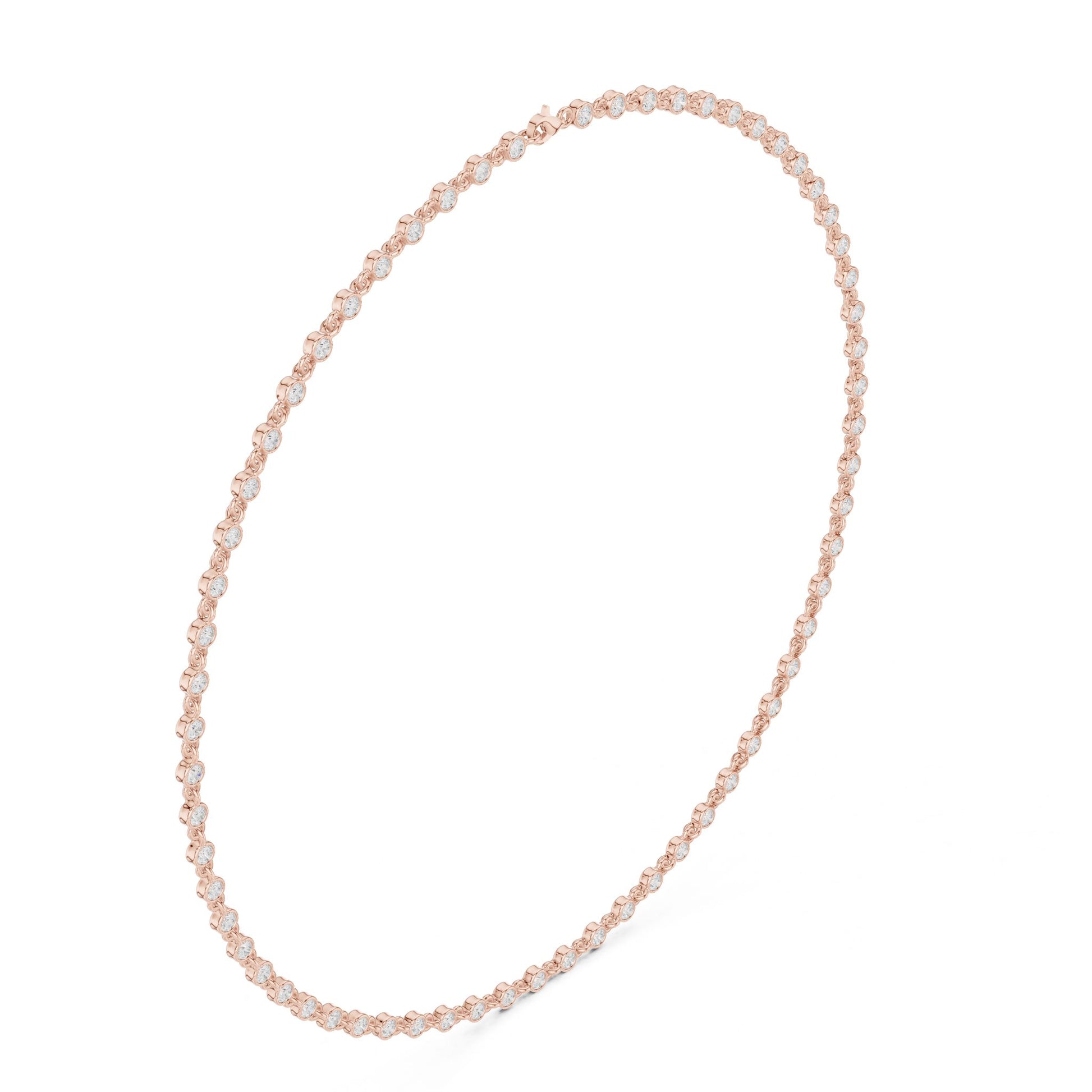 Round Lab Grown Diamond Pave Pendant