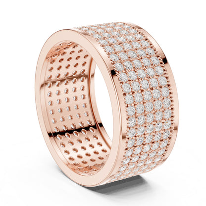 Men's Round Lab Grown Diamond Pave Ring
