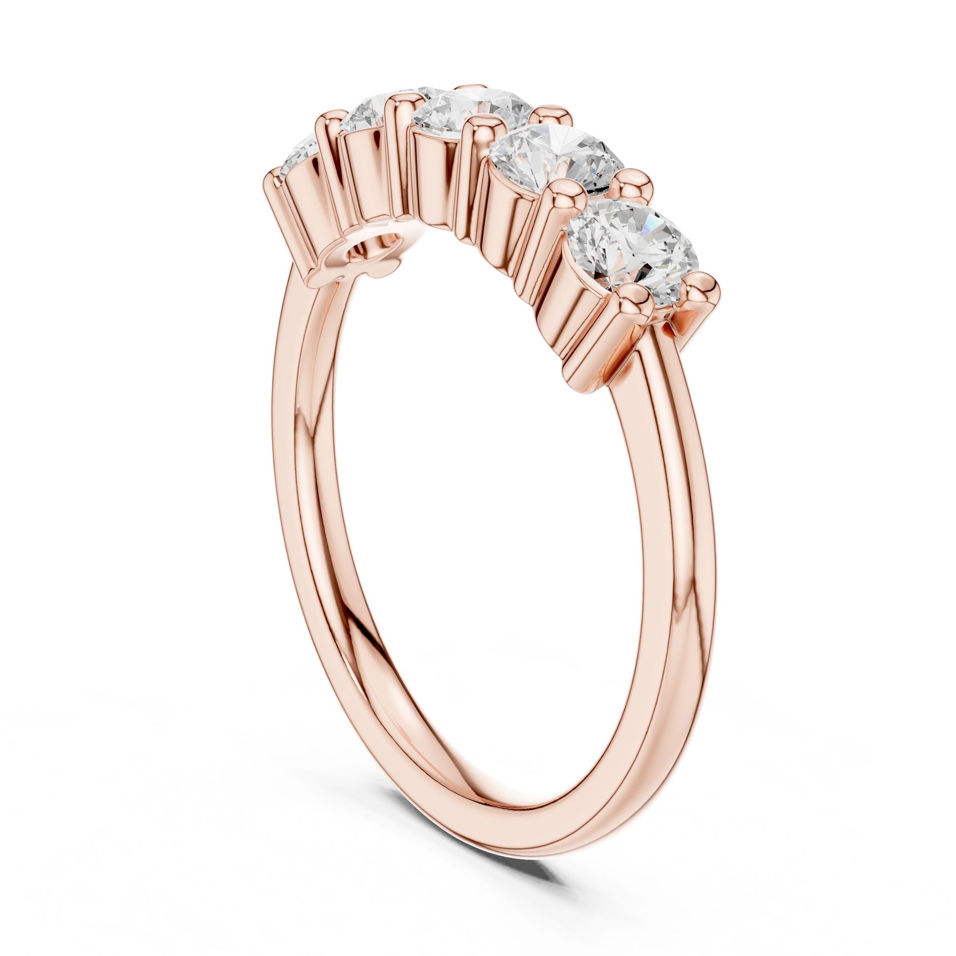 Round Lab Grown Diamond Pave Engagement Ring