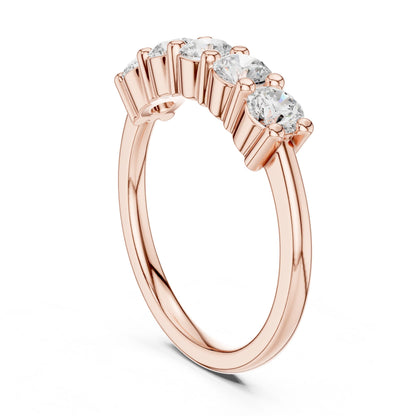 Round Lab Grown Diamond Pave Engagement Ring