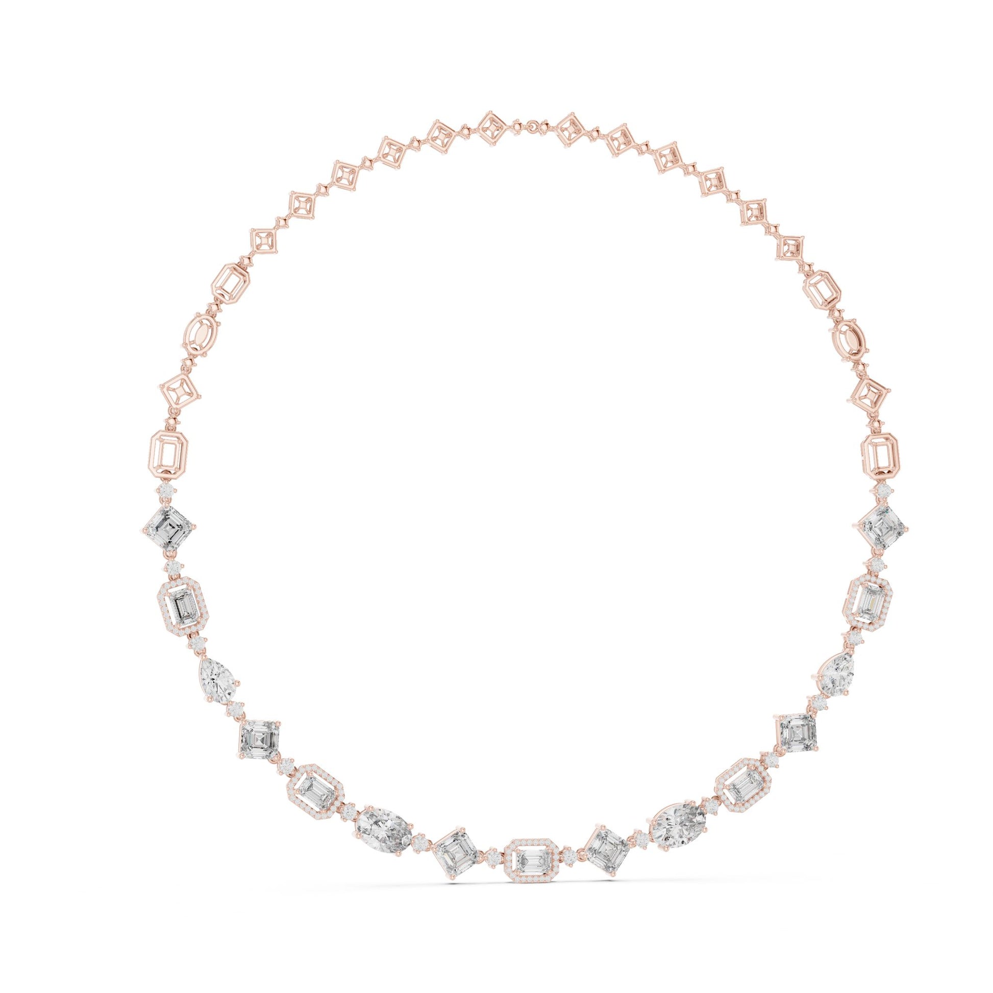 Round Lab Grown Diamond Pave Pendant