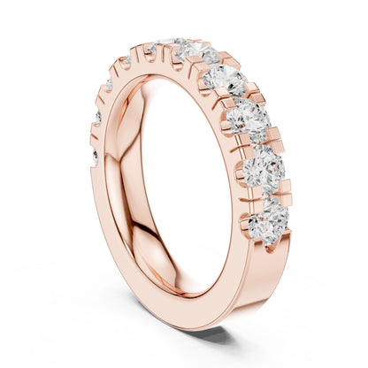 Round Lab Grown Diamond Pave Engagement Ring