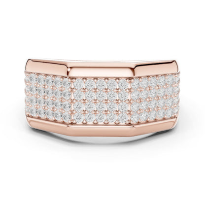 Men's Round Lab Grown Diamond Pave Ring