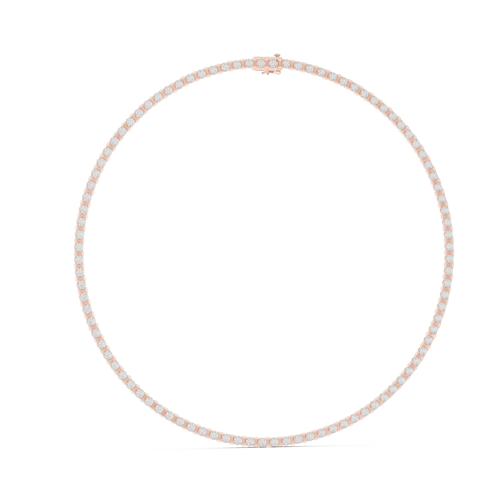Round Lab Grown Diamond Pave Pendant