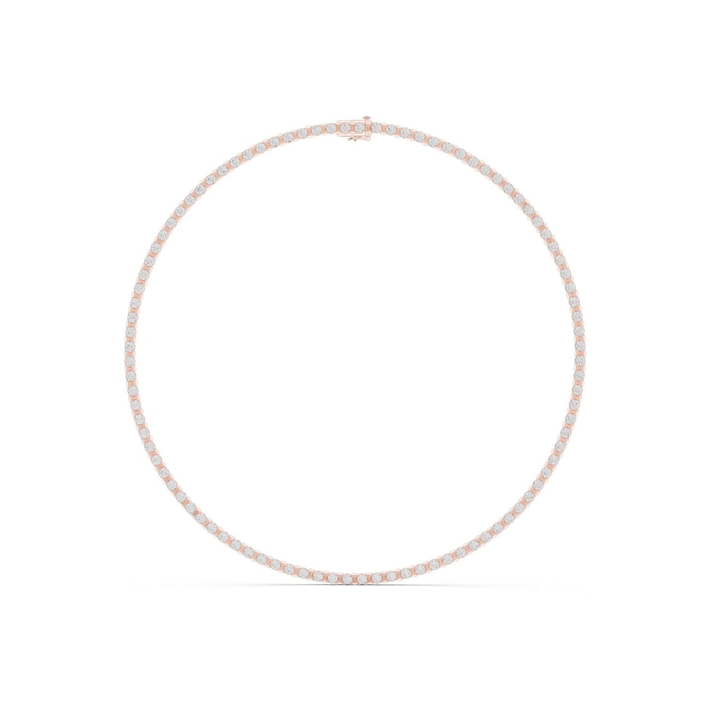 Round Lab Grown Diamond Pave Pendant