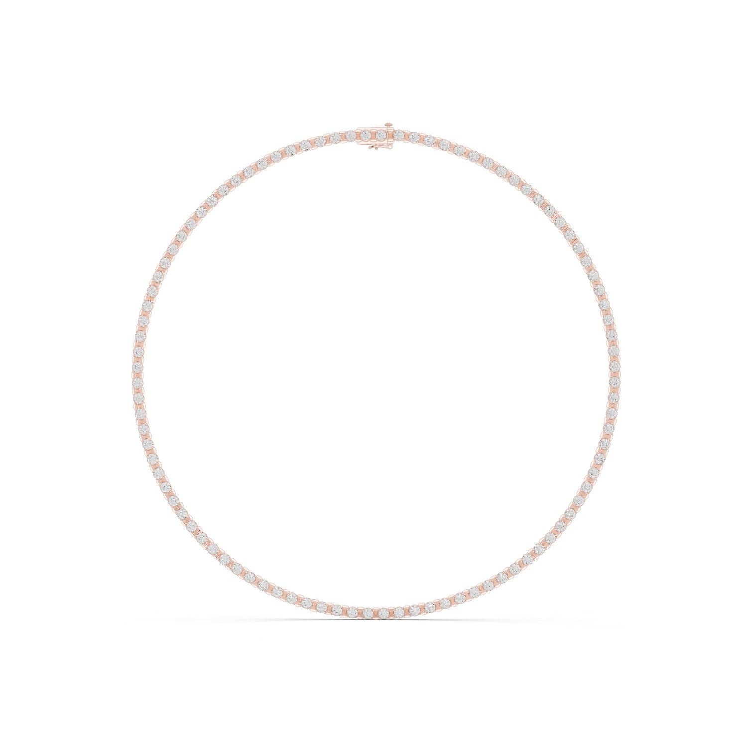 Round Lab Grown Diamond Pave Pendant