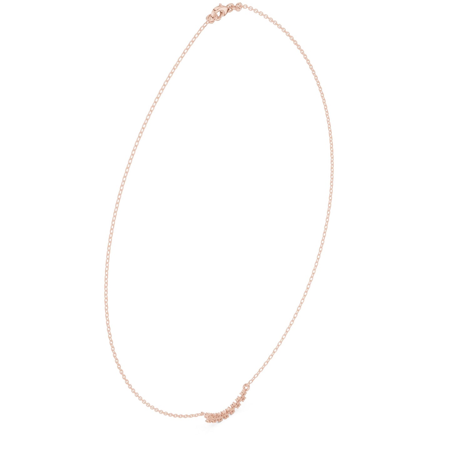 Round Lab Grown Diamond Pave Pendant