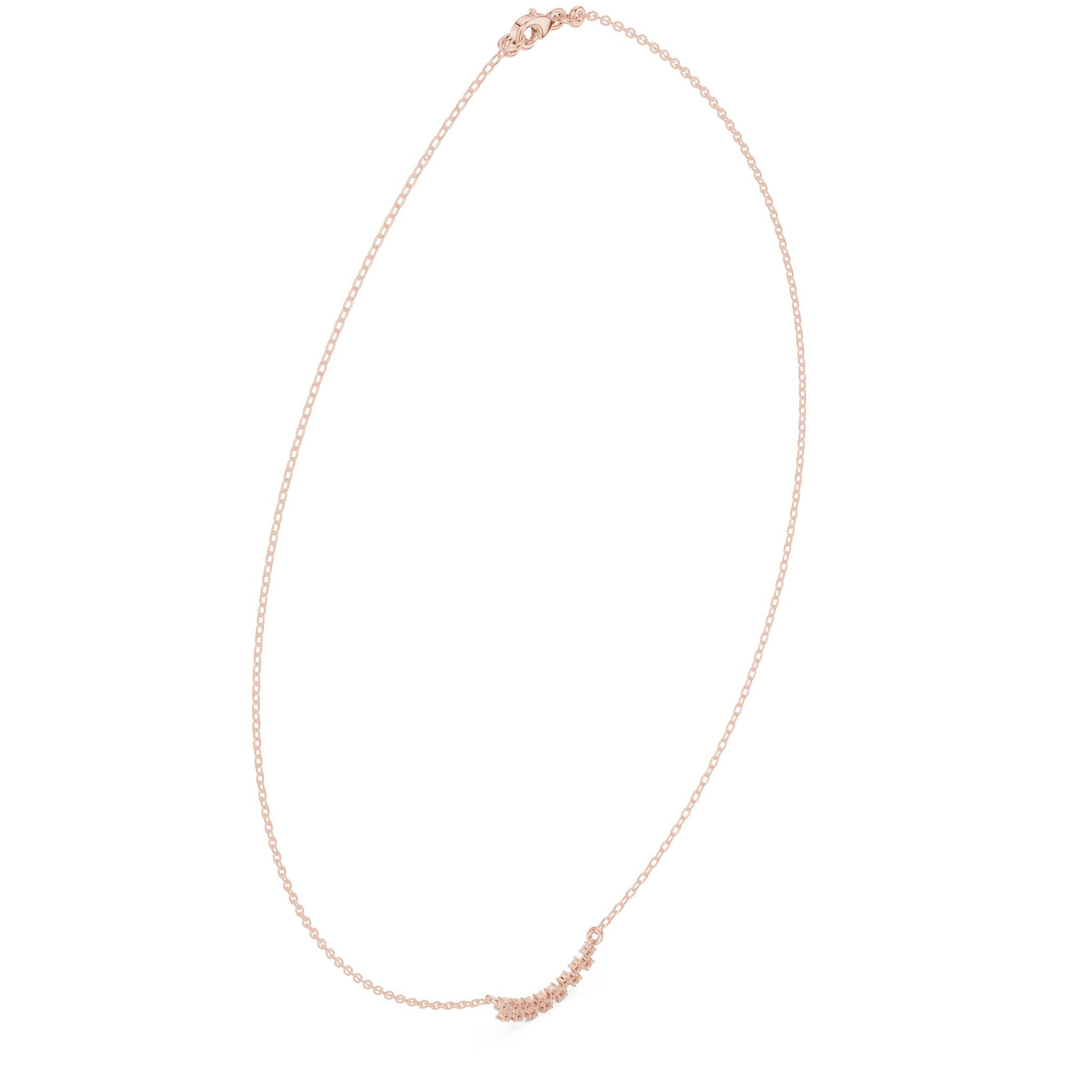Round Lab Grown Diamond Pave Pendant