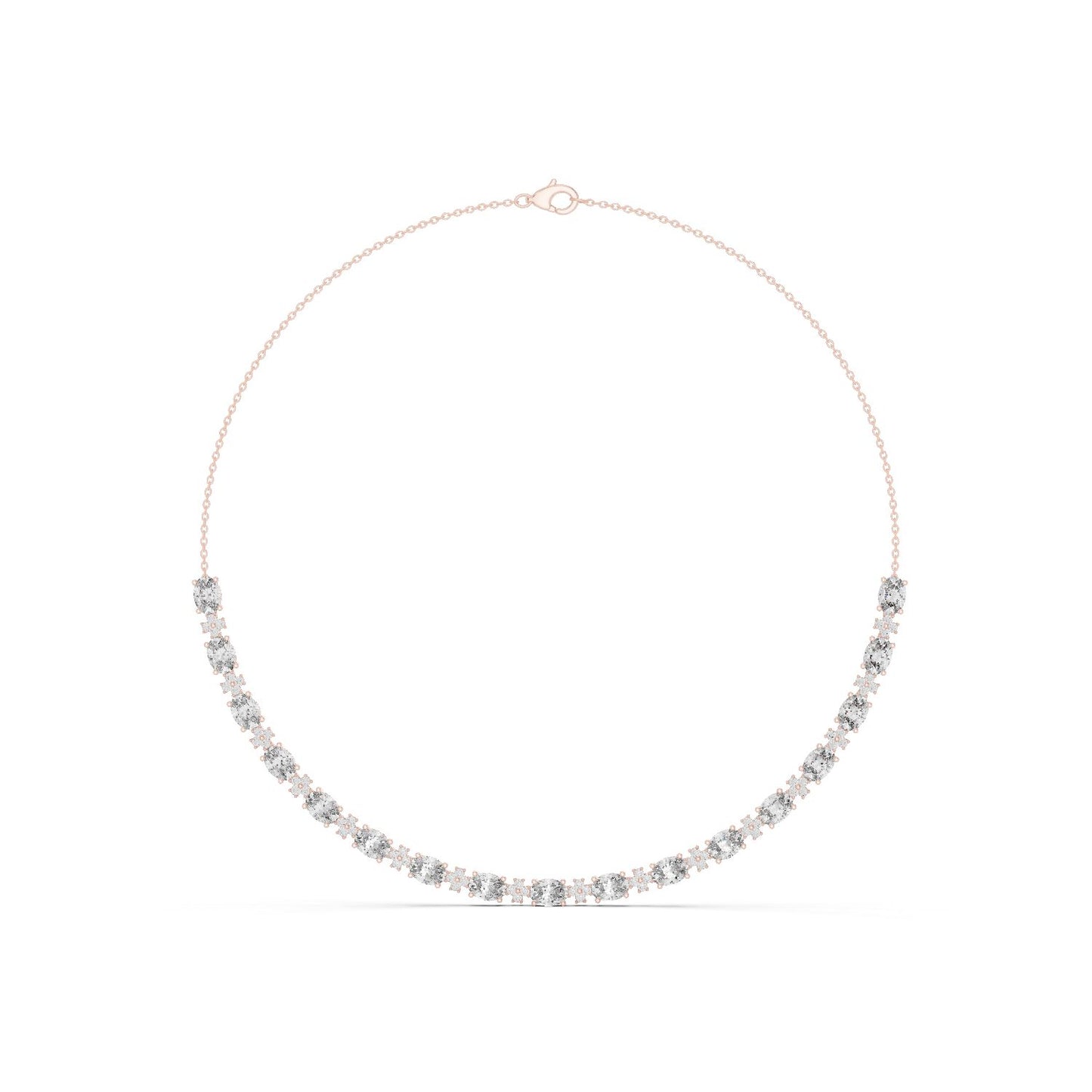 Round Lab Grown Diamond Pave Pendant