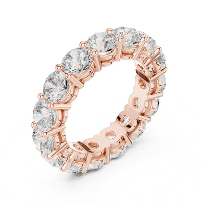 Round Lab Grown Diamond Pave Engagement Ring