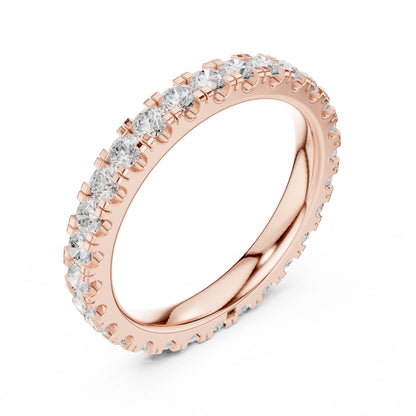 Round Lab Grown Diamond Pave Engagement Ring