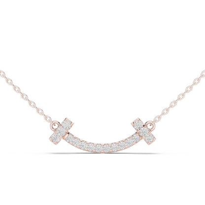Round Lab Grown Diamond Pave Pendant