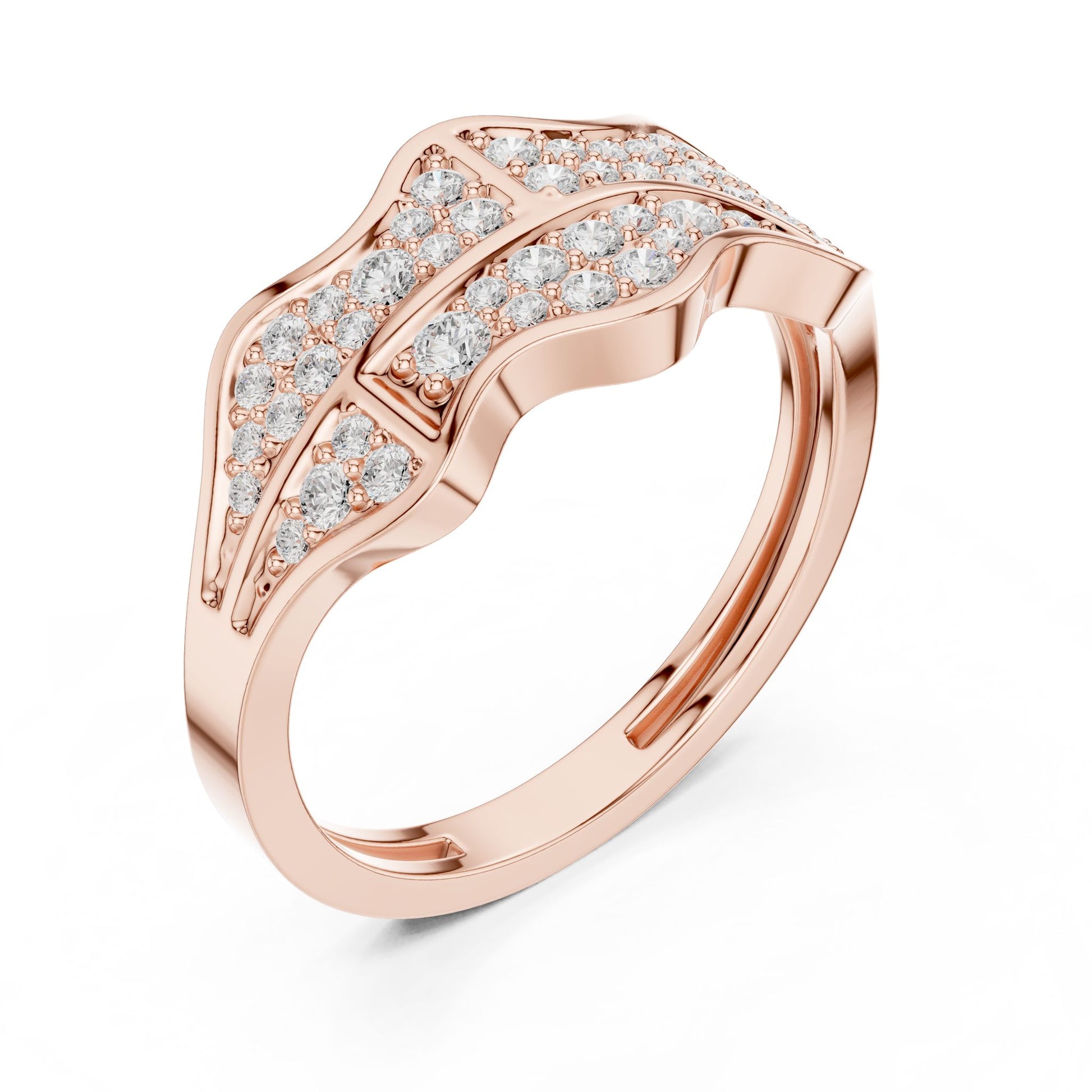 Men's Round Lab Grown Diamond Pave Ring