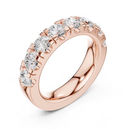 Round Lab Grown Diamond Pave Engagement Ring