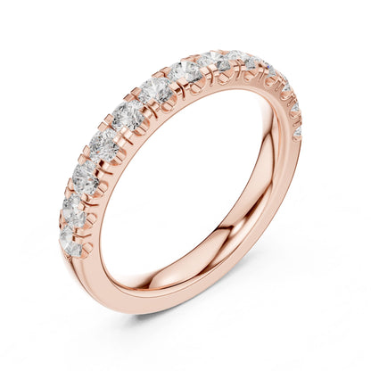 Round Lab Grown Diamond Pave Engagement Ring