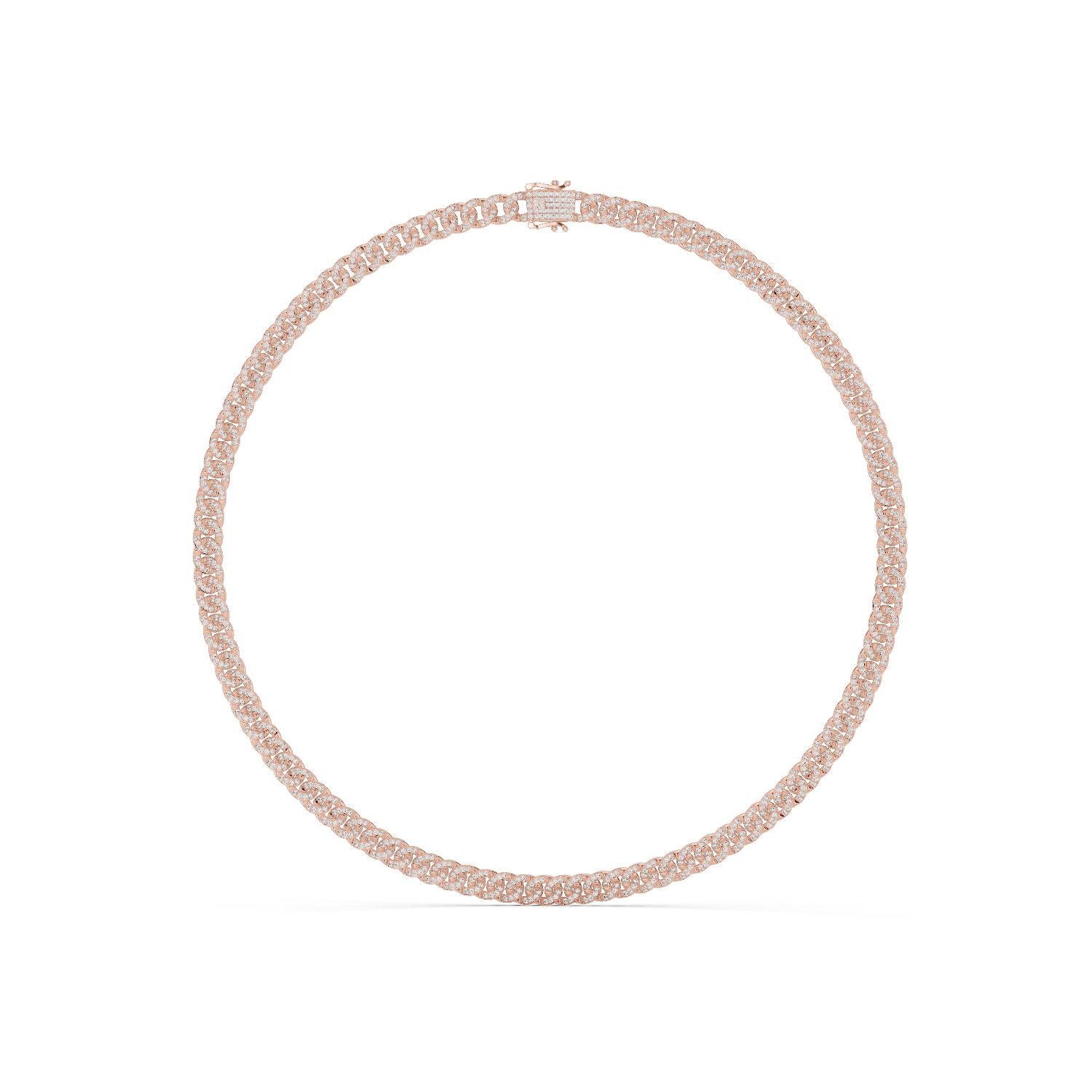 Round Lab Grown Diamond Pave Pendant