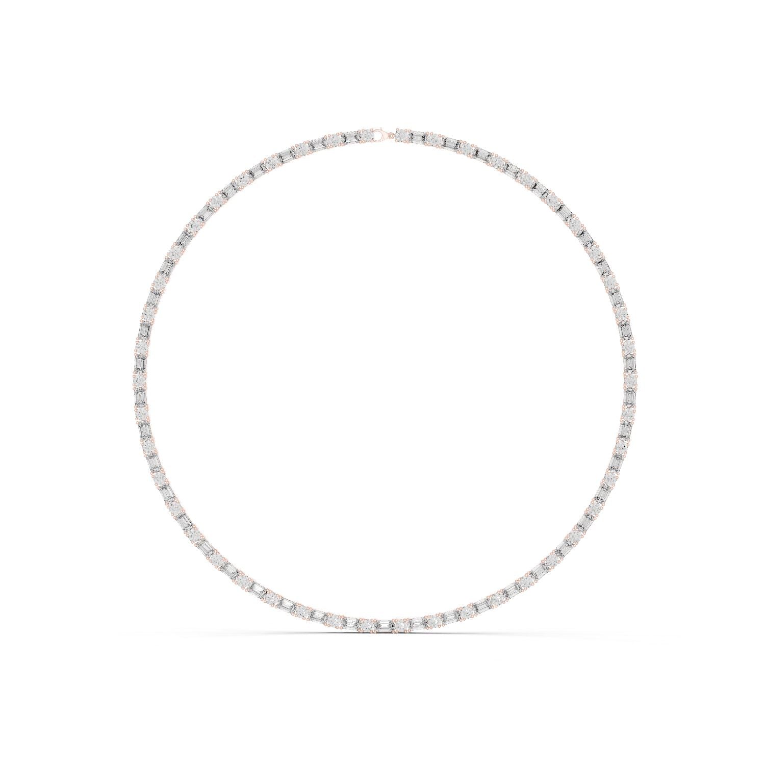 Round Lab Grown Diamond Pave Pendant