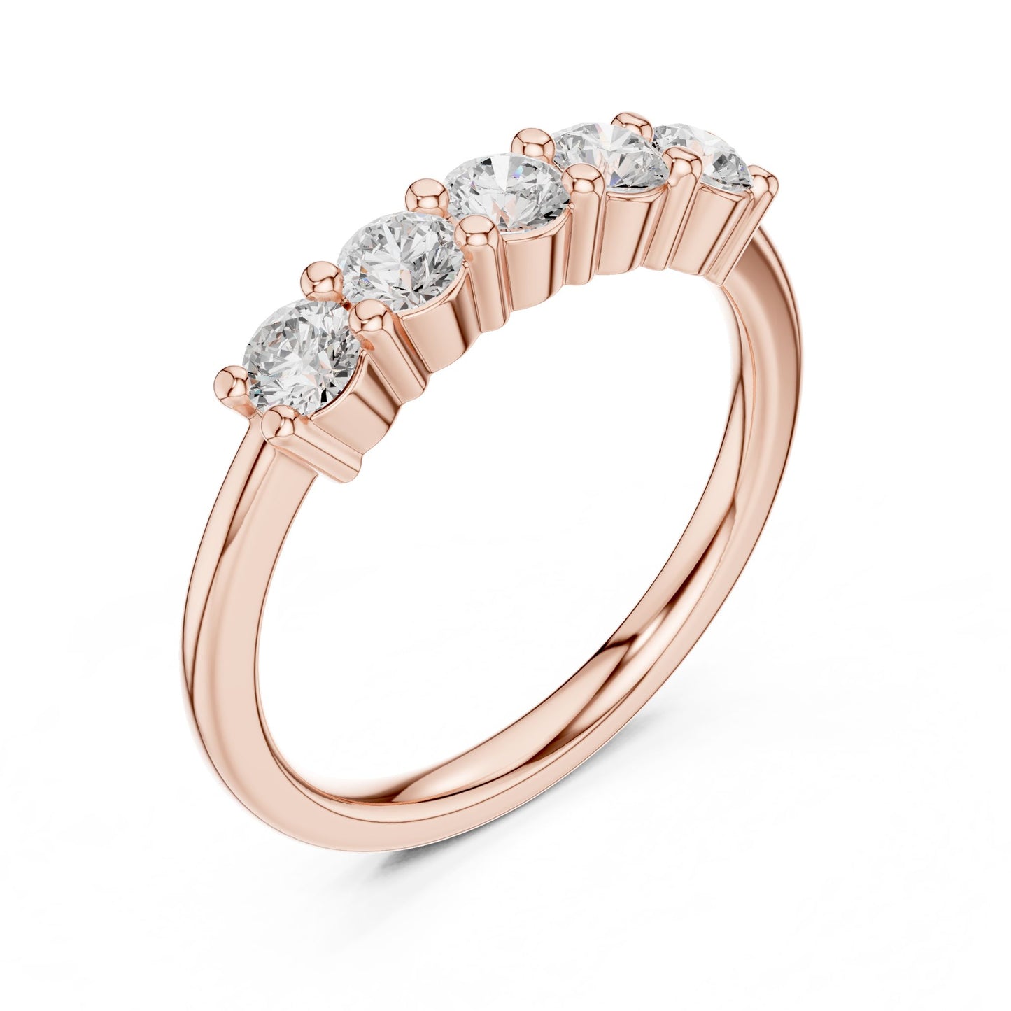 Round Lab Grown Diamond Pave Engagement Ring