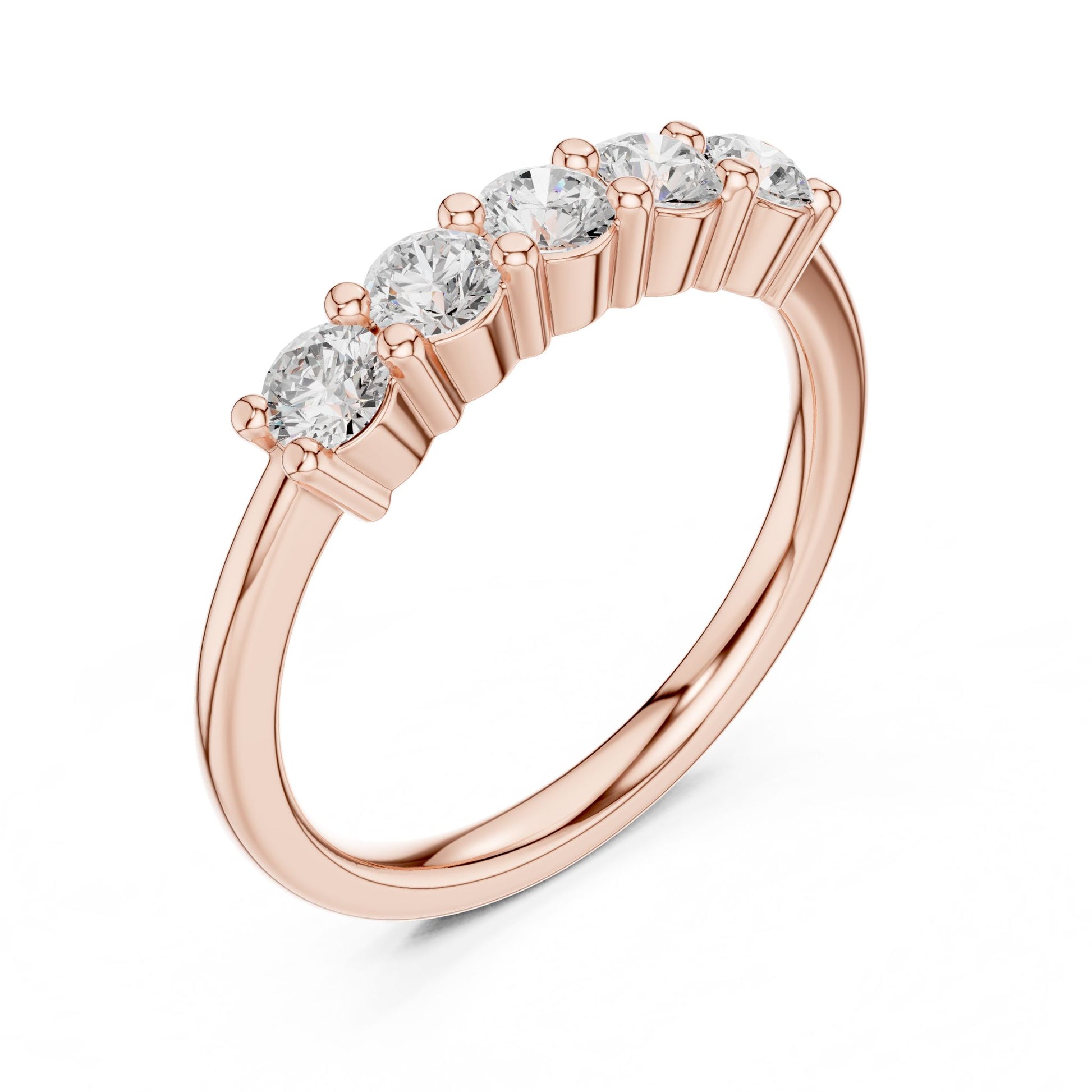 Round Lab Grown Diamond Pave Engagement Ring