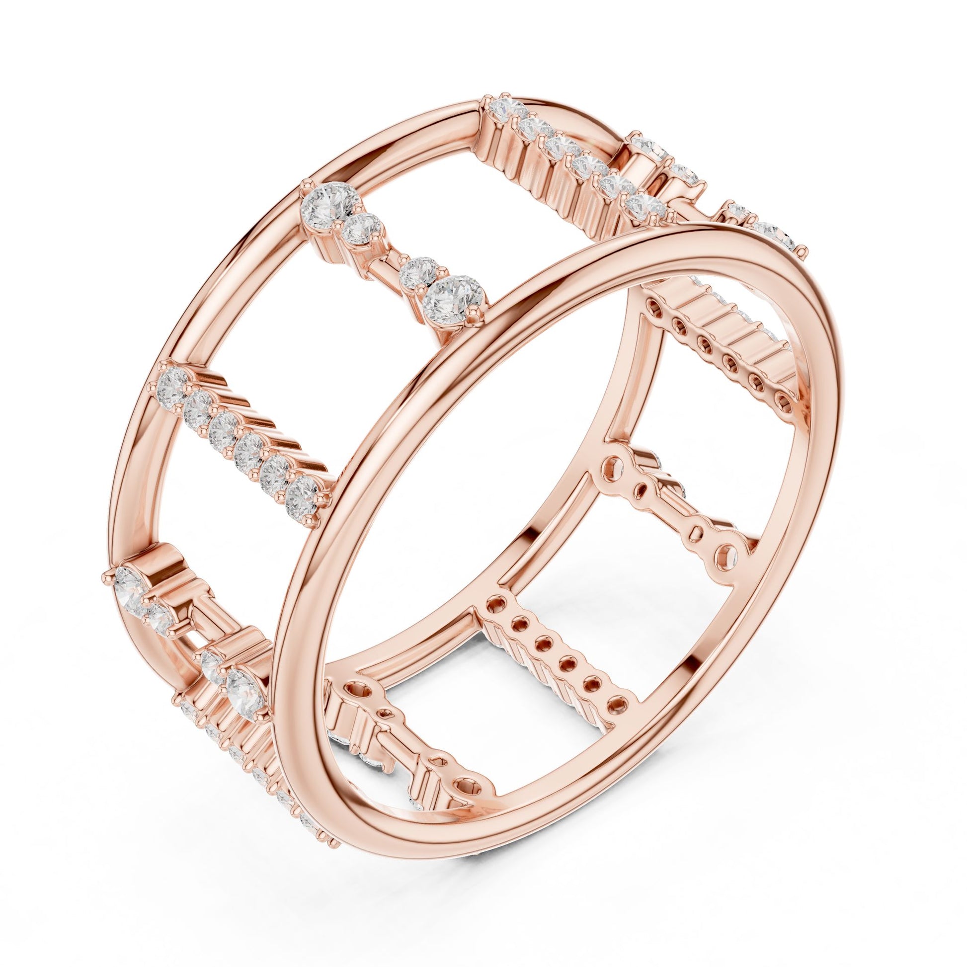 Women's Round Lab Grown Diamond Pave Ring