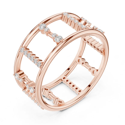 Women's Round Lab Grown Diamond Pave Ring
